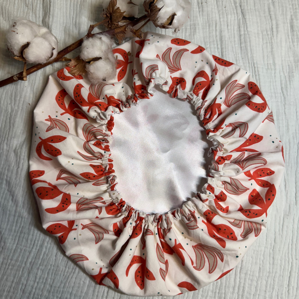 Bonnet de soin en satin