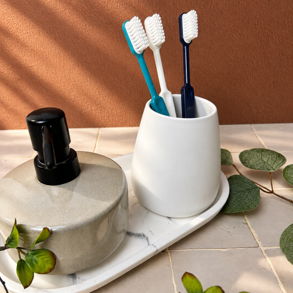 Brosse à dents rechargeable en bio-plastique