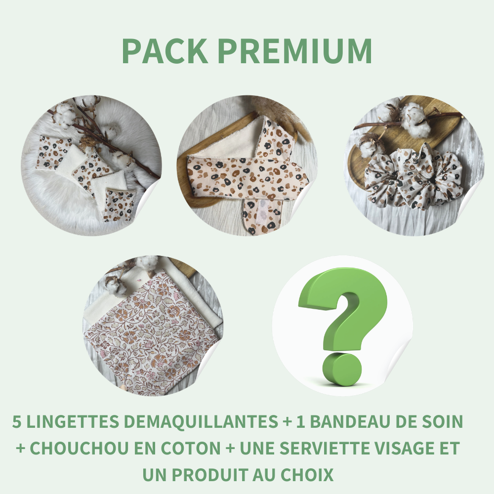 Lingette démaquillante bambou et coton — Lot de 5