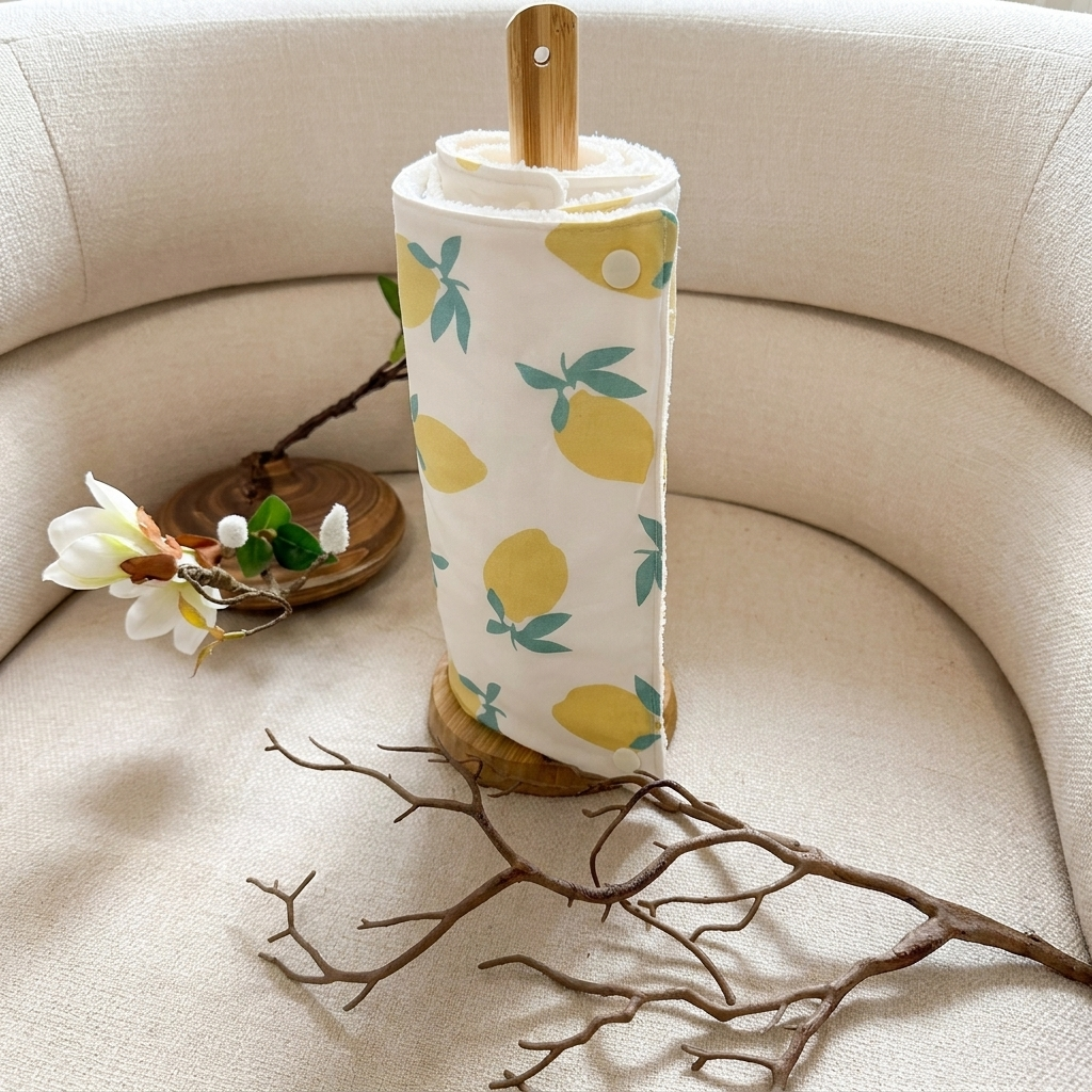 Essuie-tout réutilisable coton et bambou
