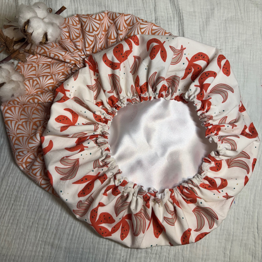 Bonnet de soin en satin