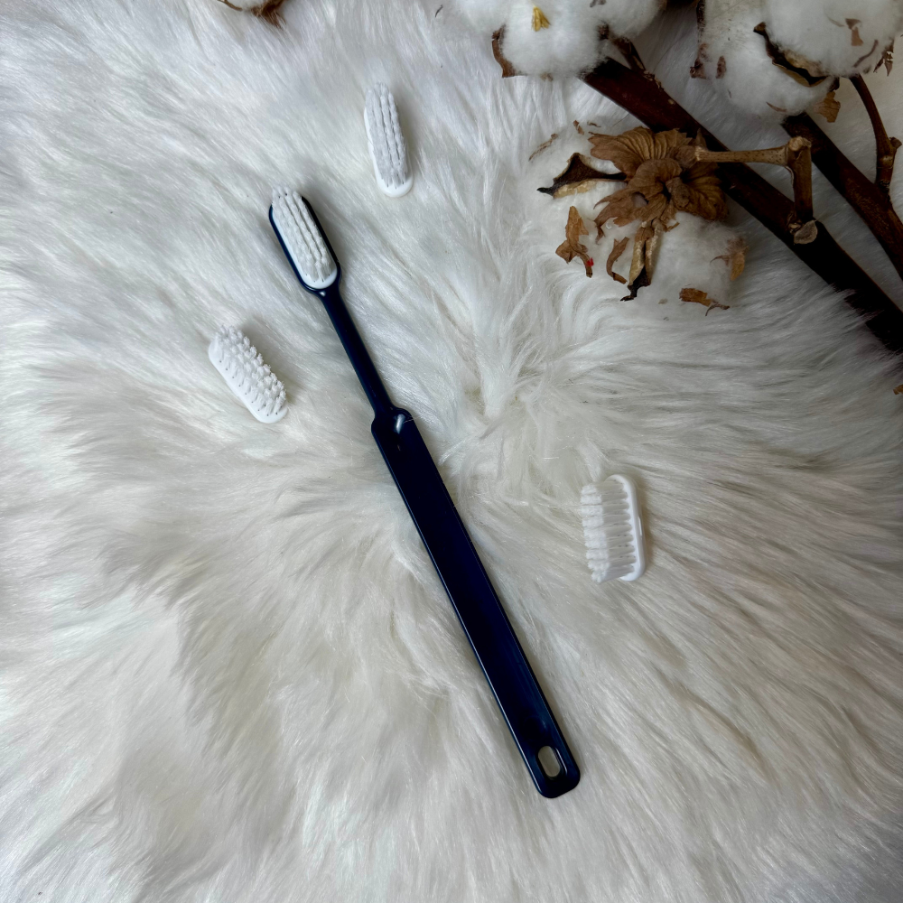 Brosse à dents rechargeable en bio-plastique