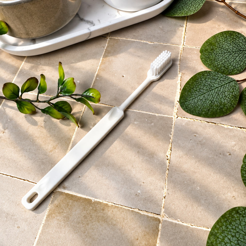Brosse à dents rechargeable en bio-plastique
