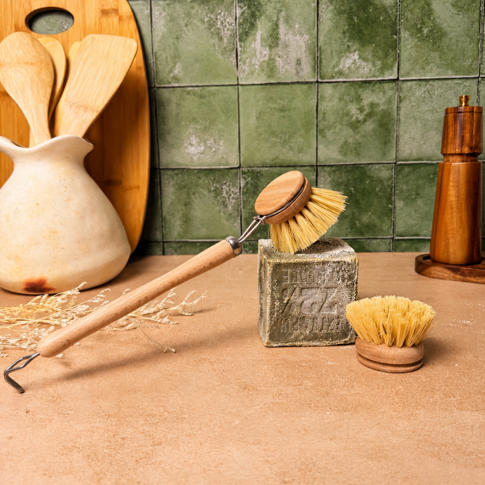 Brosse vaisselle en bois - La Vie verte