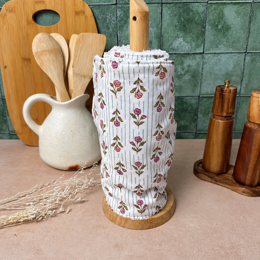 Essuie-tout réutilisable coton et bambou