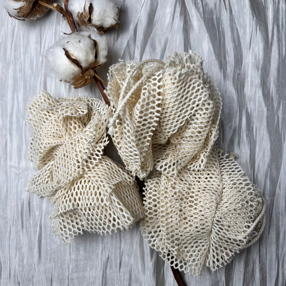 Fleur de douche en coton biologique - La Vie verte