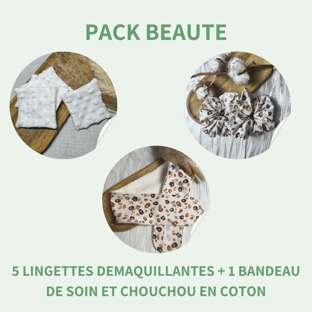 Lot de 5 Lingettes démaquillantes coton magique - La Vie verte