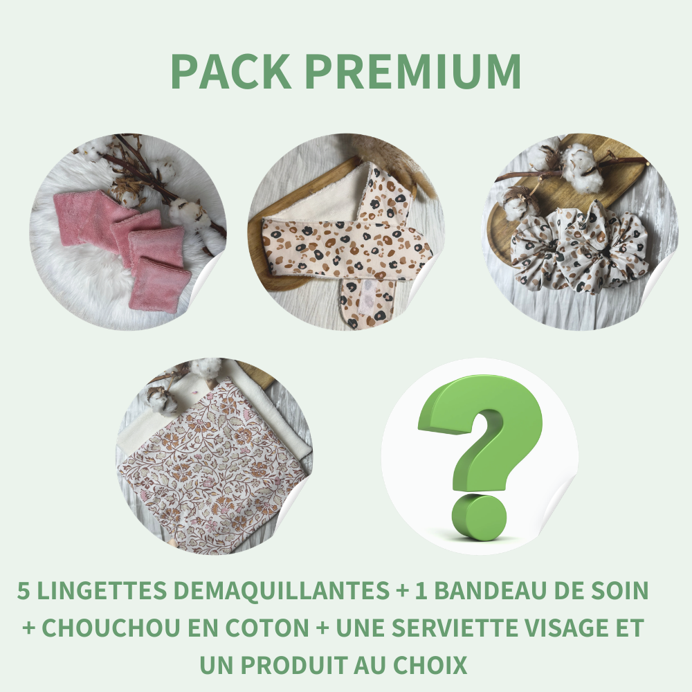 Lot de 5 Lingettes démaquillantes lavable double face Bambou