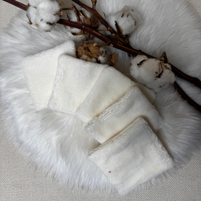 Lot de 5 Lingettes démaquillantes lavable Bambou double face - La Vie verte
