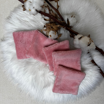 Lot de 5 Lingettes démaquillantes lavable Bambou double face - La Vie verte