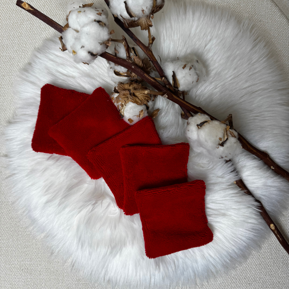 Lot de 5 Lingettes démaquillantes lavable Bambou double face - La Vie verte