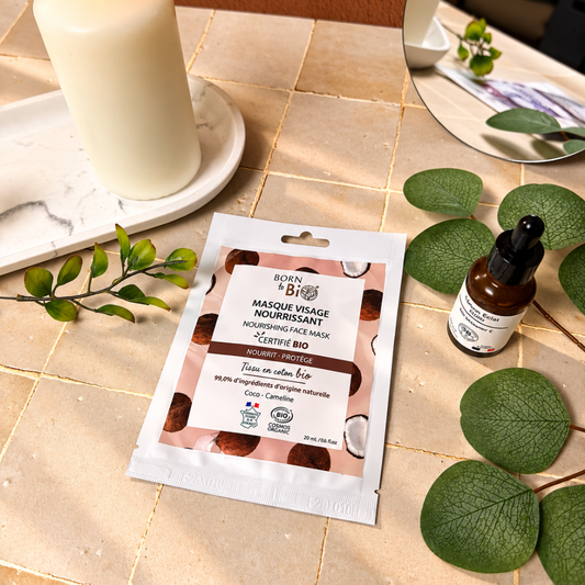 Masque visage nourrissant en coton