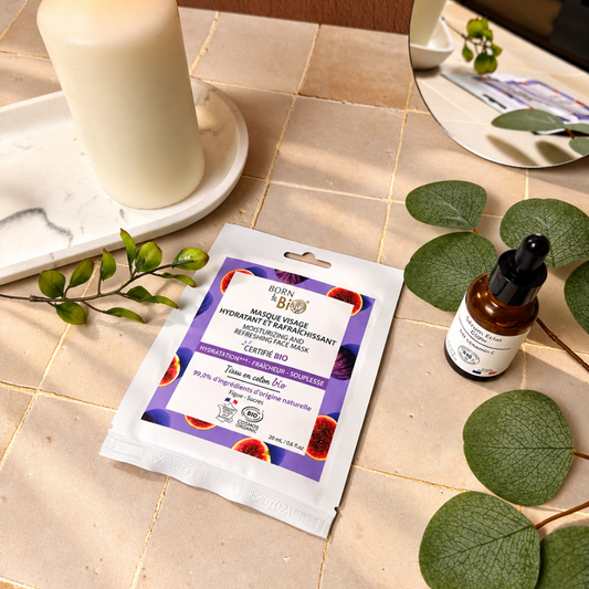 Masque hydratant et rafraîchissant en coton