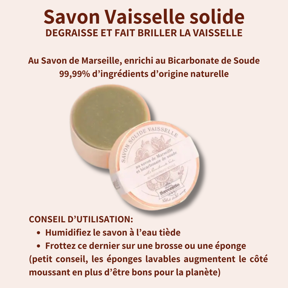 Savon vaisselle solide