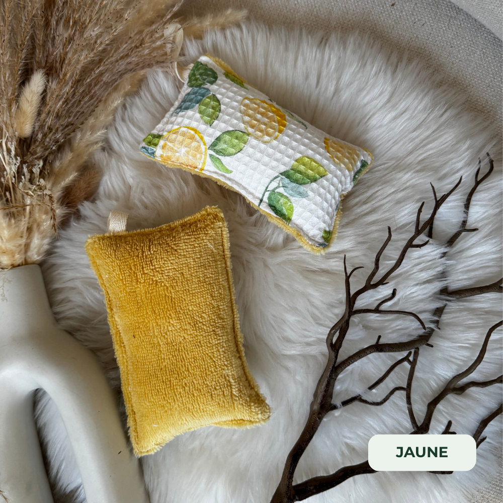 Éponge lavable coton et bambou — Lot de 2 | Fabriquée en Suisse