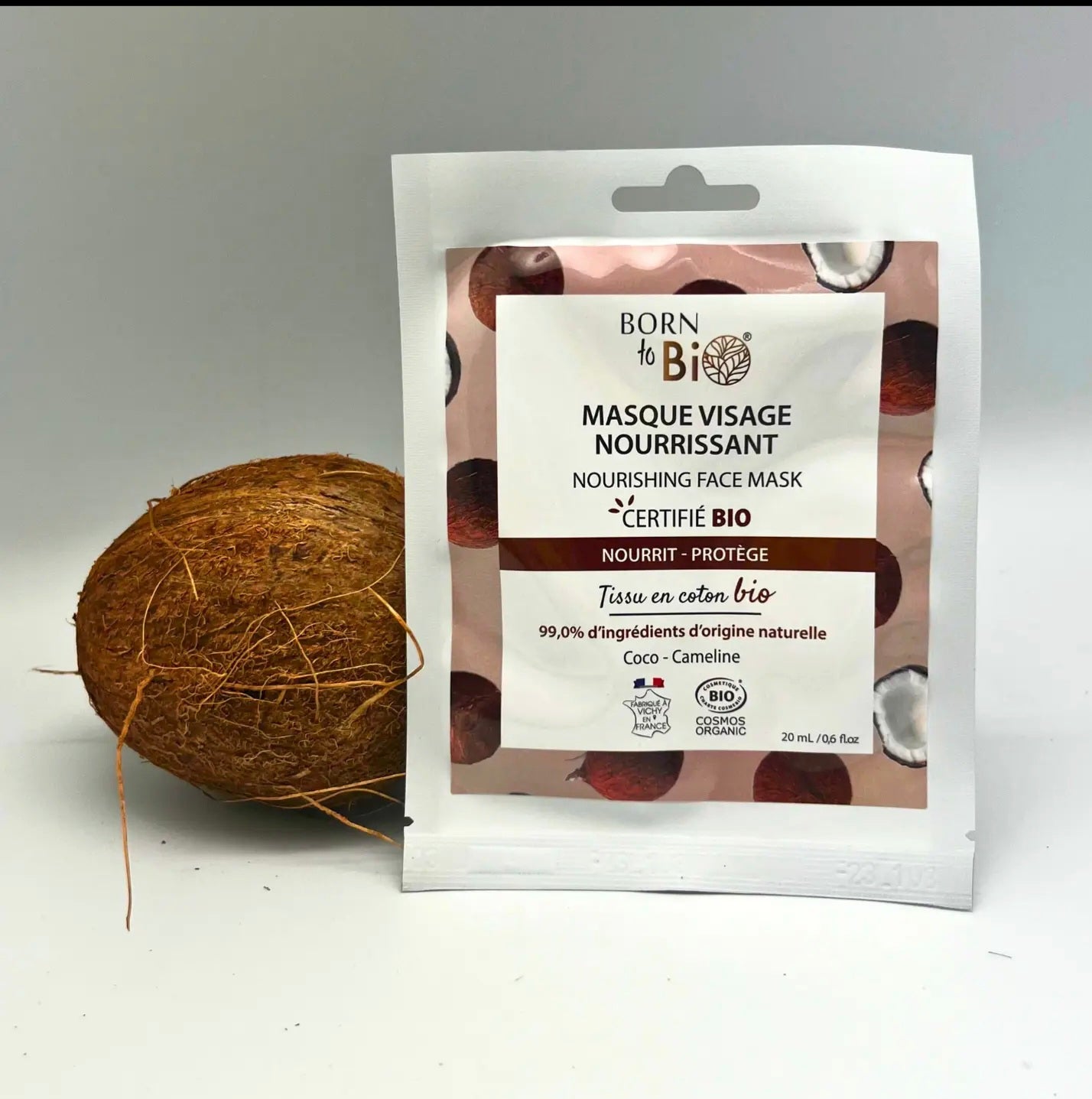 Masque visage nourrissant en coton