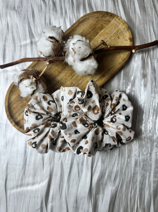 Chouchou en coton imprimé