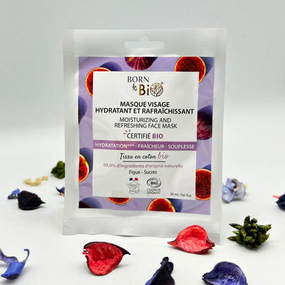 Masque hydratant et rafraîchissant en coton