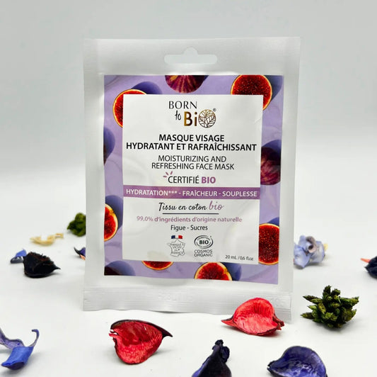 Masque hydratant et rafraîchissant en coton
